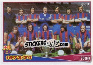 Figurina Equipa 1973/74 - FC Barcelona 2008-2009 - Panini