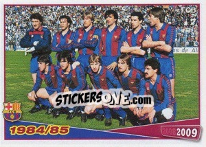 Figurina Equipa 1984/85 - FC Barcelona 2008-2009 - Panini