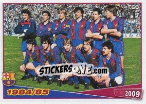 Sticker Equipa 1984/85 - FC Barcelona 2008-2009 n. 161 - Panini