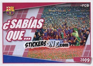 Cromo Competicion Europea - FC Barcelona 2008-2009 - Panini