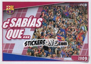 Sticker Mayor Numero de Socios - FC Barcelona 2008-2009 n. 173 - Panini