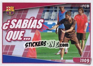 Figurina 18 Entrenador Del Barca - FC Barcelona 2008-2009 - Panini