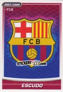 Cromo Escudo - FC Barcelona 2007-2008 - Panini