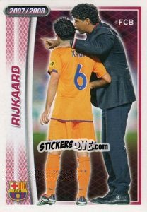 Sticker Frank Rijkaard - FC Barcelona 2007-2008 n. 6 - Panini