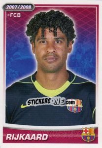 Sticker Frank Rijkaard - FC Barcelona 2007-2008 n. 8 - Panini