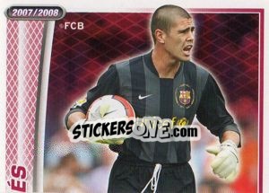Cromo Victor Valdes - FC Barcelona 2007-2008 n. 11 - Panini