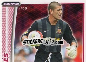 Cromo Victor Valdes - FC Barcelona 2007-2008 - Panini