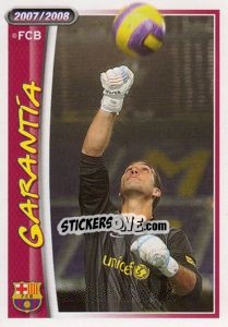 Cromo José Manuel Pinto (garantia) - FC Barcelona 2007-2008 - Panini