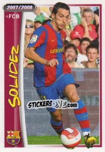Sticker Gianluca Zambrotta (solidez) - FC Barcelona 2007-2008 - Panini