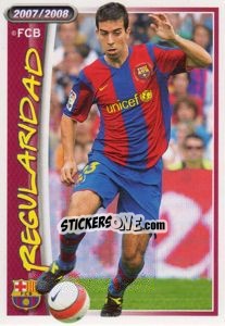 Cromo Oleguer (regularidad) - FC Barcelona 2007-2008 - Panini