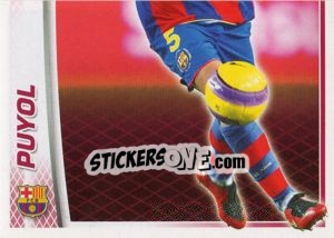 Cromo Carles Puyol - FC Barcelona 2007-2008 - Panini