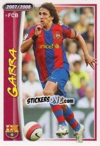 Sticker Carles Puyol (garra) - FC Barcelona 2007-2008 n. 39 - Panini