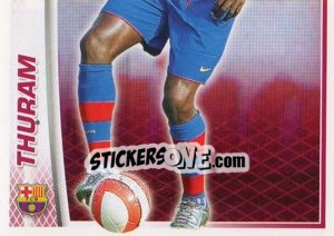 Sticker Lilian Thuram - FC Barcelona 2007-2008 n. 42 - Panini