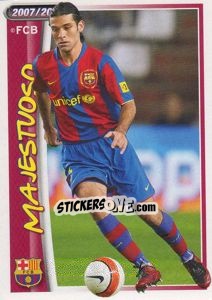Cromo Rafael Marquez (majestuoso) - FC Barcelona 2007-2008 - Panini