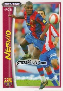 Sticker Eric Abidal (nervio) - FC Barcelona 2007-2008 n. 63 - Panini