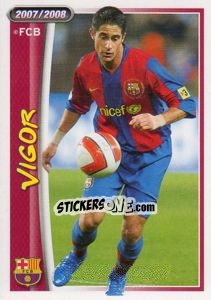 Figurina Sylvinho (vigor) - FC Barcelona 2007-2008 - Panini