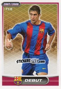 Cromo Sylvinho (debut) - FC Barcelona 2007-2008 - Panini