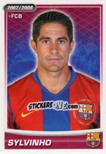 Figurina Sylvinho (portrait) - FC Barcelona 2007-2008 - Panini