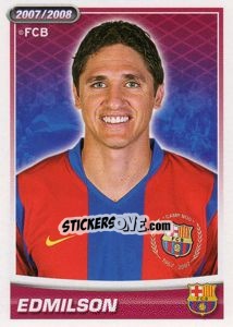 Sticker Edmilson (portrait) - FC Barcelona 2007-2008 - Panini