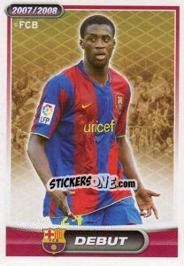 Sticker Toure Yaya (debut) - FC Barcelona 2007-2008 n. 74 - Panini