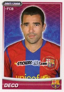 Cromo Deco (portrait) - FC Barcelona 2007-2008 - Panini