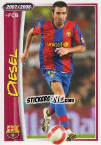 Figurina Deco (diezel) - FC Barcelona 2007-2008 - Panini