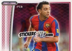 Sticker Xavi - FC Barcelona 2007-2008 n. 83 - Panini