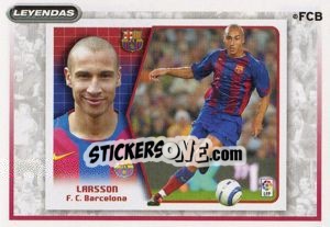 Sticker Henrik Larsson - FC Barcelona 2007-2008 n. 100 - Panini