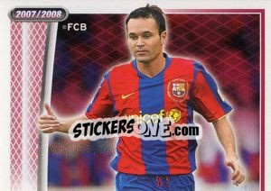 Figurina A.Iniesta - FC Barcelona 2007-2008 - Panini