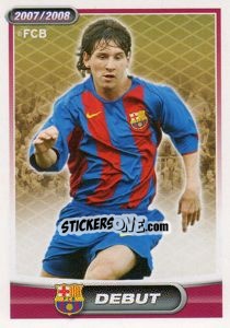 Cromo Messi (debut) - FC Barcelona 2007-2008 - Panini