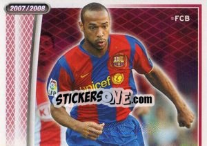 Sticker Thierry Henry - FC Barcelona 2007-2008 n. 113 - Panini