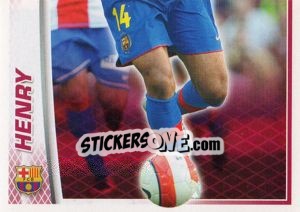 Sticker Thierry Henry - FC Barcelona 2007-2008 n. 114 - Panini