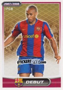 Cromo Thierry Henry (debut) - FC Barcelona 2007-2008 - Panini