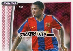 Sticker Eto'O - FC Barcelona 2007-2008 n. 119 - Panini