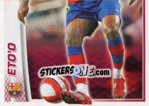 Sticker Eto'O - FC Barcelona 2007-2008 n. 120 - Panini
