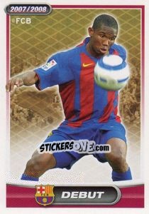 Cromo Eto'O (debut) - FC Barcelona 2007-2008 - Panini