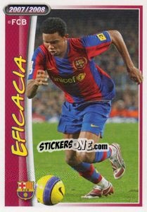 Sticker Eto'O (eficacia) - FC Barcelona 2007-2008 n. 123 - Panini
