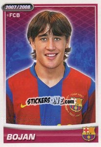 Sticker Bojan Krkic (portrait) - FC Barcelona 2007-2008 - Panini