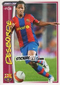 Cromo Giovani Dos Santos (desborde) - FC Barcelona 2007-2008 - Panini