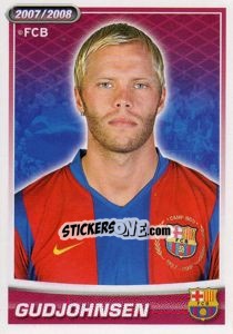 Figurina Gudjohnsen (portrait) - FC Barcelona 2007-2008 - Panini