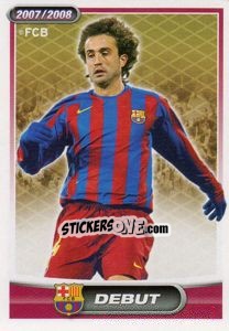 Sticker Ezquerro (debut) - FC Barcelona 2007-2008 - Panini