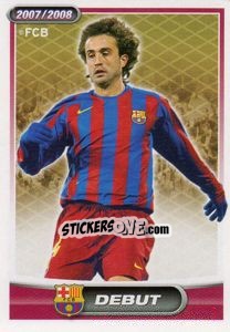 Sticker Ezquerro (debut) - FC Barcelona 2007-2008 n. 147 - Panini