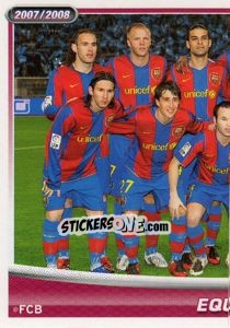 Sticker Equipo - FC Barcelona 2007-2008 - Panini