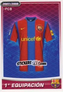 Cromo 1 Equipacion - FC Barcelona 2007-2008 - Panini