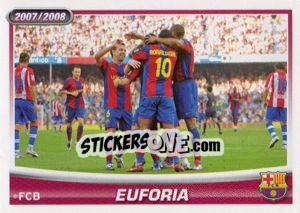 Cromo Euforia - FC Barcelona 2007-2008 - Panini