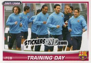 Sticker Training Day - FC Barcelona 2007-2008 n. 157 - Panini