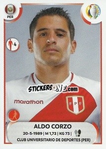 Sticker Aldo Corzo - CONMEBOL Copa América 2021
 - Panini