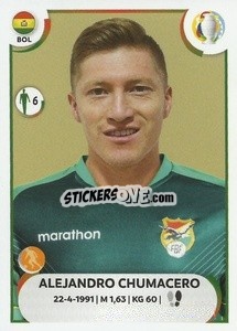 Sticker Alejandro Chumacero - CONMEBOL Copa América 2021
 n. BOL18 - Panini