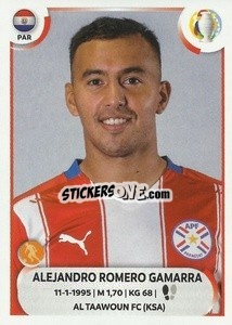 Sticker Alejandro Romero Gamarra - CONMEBOL Copa América 2021
 n. PAR17 - Panini