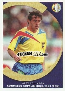 Sticker Álex Aguinaga - Conmebol Copa America 1993 - CONMEBOL Copa América 2021
 n. LE7 - Panini